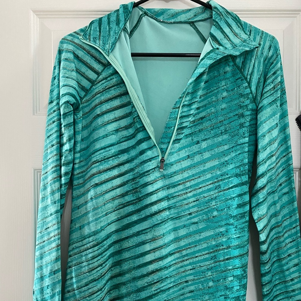 Green Under Armour zip up